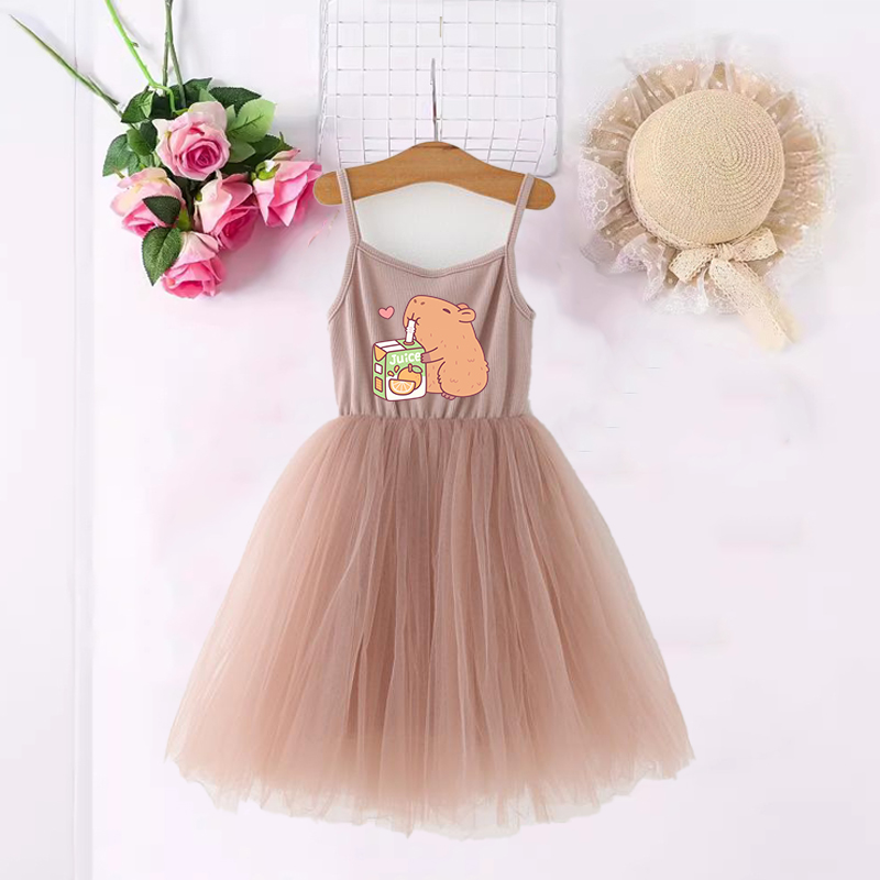 Capivara meninas vestidos anim - Summer Clothing Baby Girl avaliação e preço